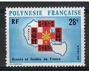 Znaczek Polinezja Francuska 1971 Mi 150 Czyste **