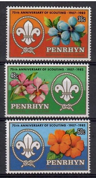 Znaczek Penrhyn 1982 Mi 302-304 Czyste **