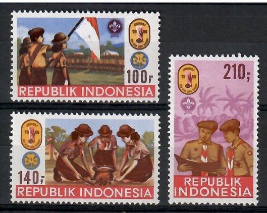Znaczek Indonezja 1986 Mi 1201-1203 Czyste **