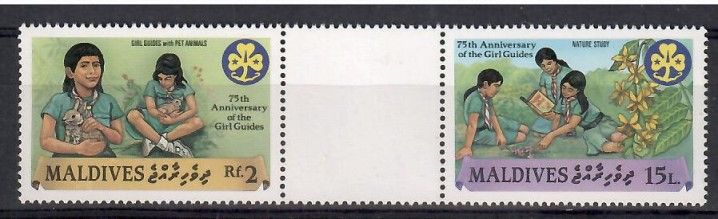 Znaczek Malediwy 1987 Mi 1252-1253 Czyste **