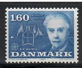 Znaczek Dania 1980 Mi 700 Czyste **