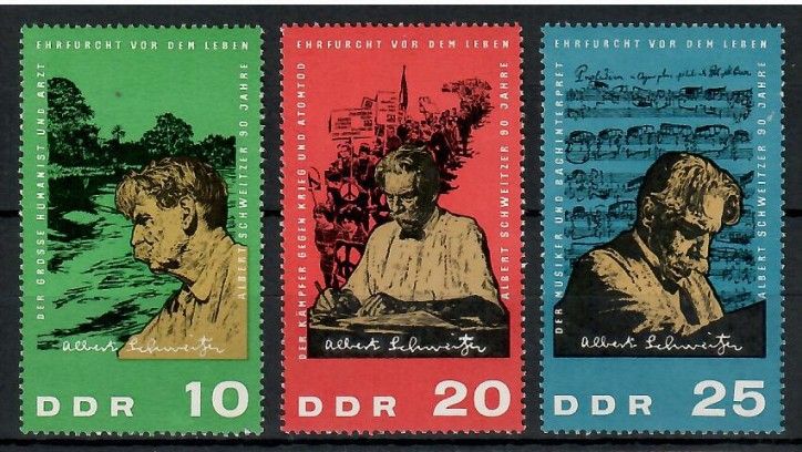 Znaczek NRD / DDR 1965 Mi 1084-1086 Czyste **