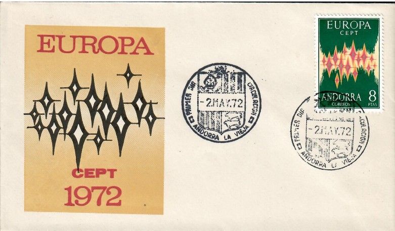 Znaczek Andora (hiszpańska) 1972 Mi 71 FDC