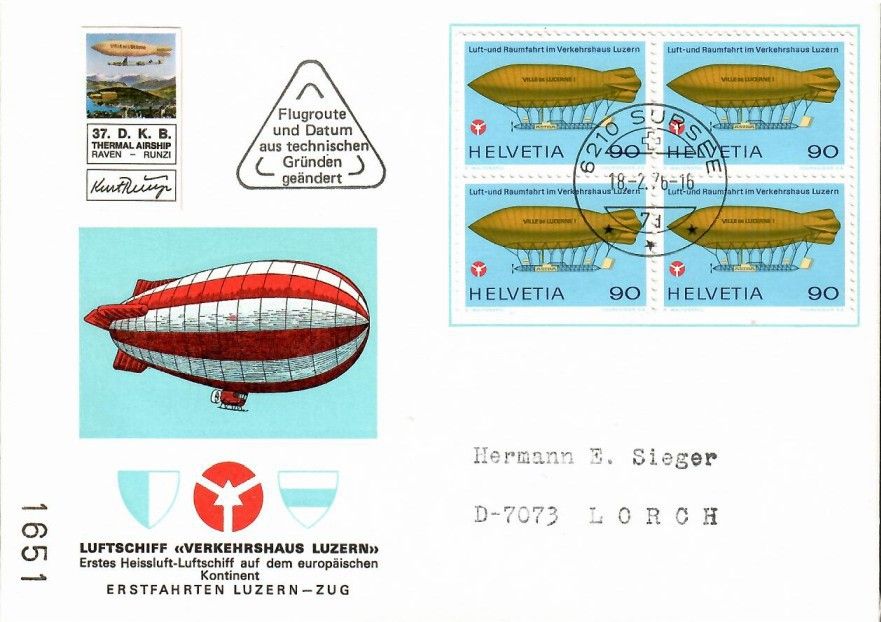 Znaczek Szwajcaria 1975 Mi 1049 FDC