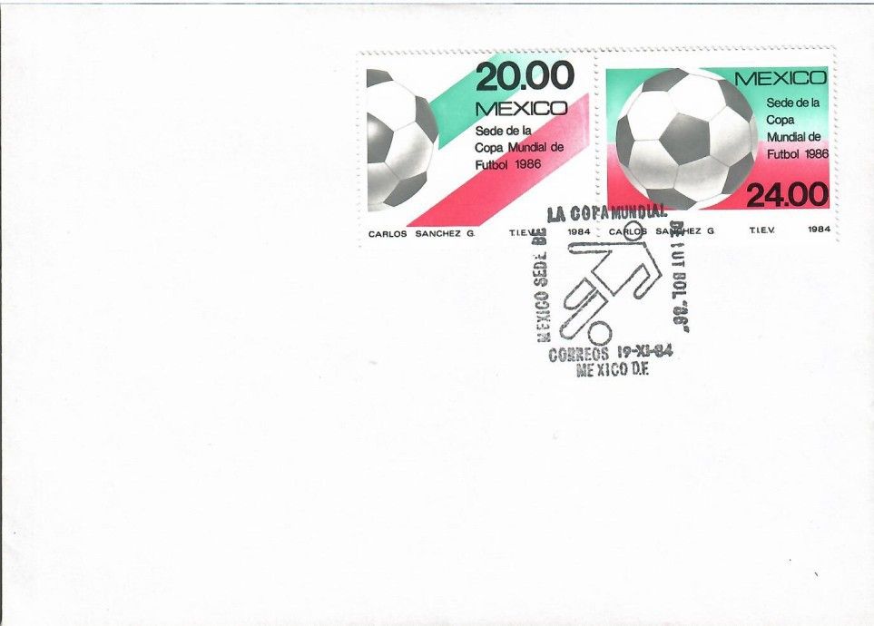 Znaczek Meksyk 1984 Mi 1919-1920 FDC
