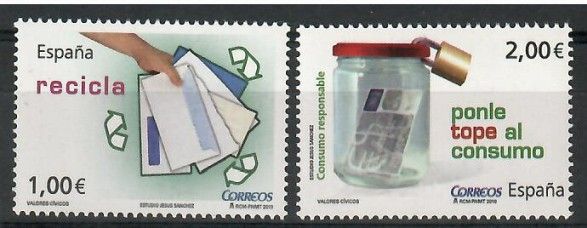 Znaczek Hiszpania 2010 Mi 4481-4482 Czyste **