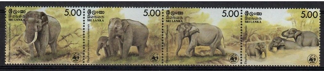 Znaczek Sri Lanka 1986 Mi 753-756 Czyste **