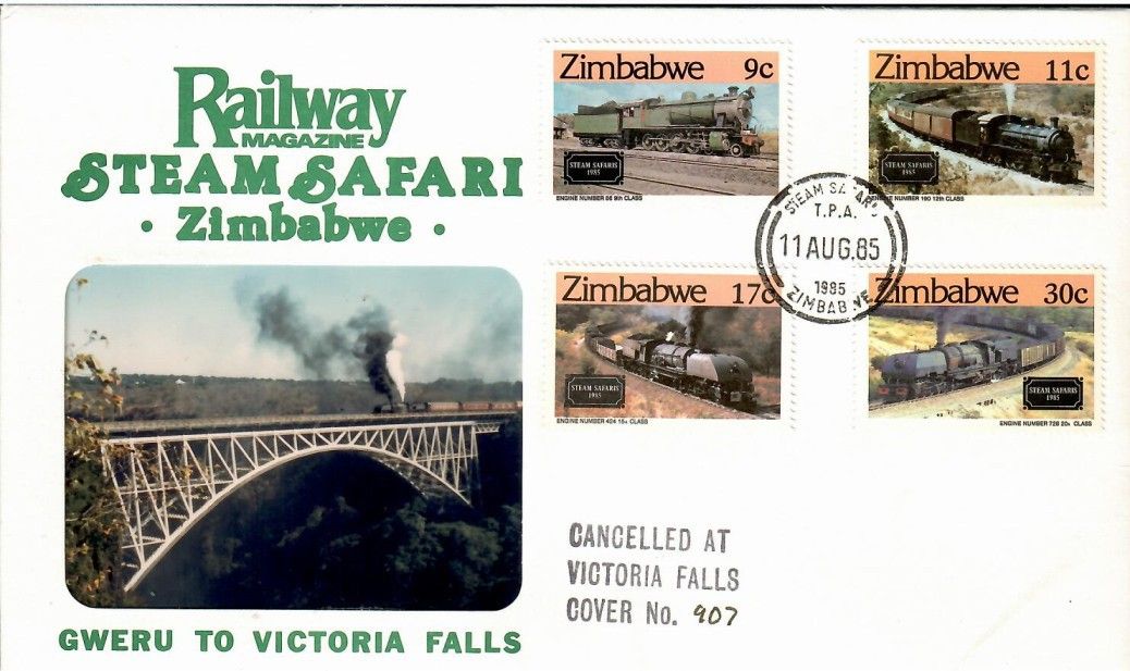Znaczek Zimbabwe 1985 Mi 303-306 FDC
