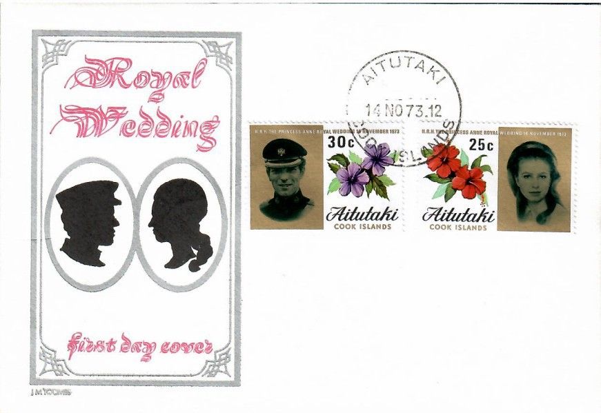 Znaczek Aitutaki 1973 Mi 80-81 FDC