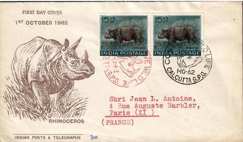 Znaczek Indie 1962 Mi adr 346 FDC