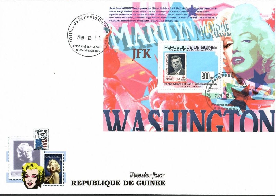 Znaczek Gwinea 2009 Mi bl 1779 FDC