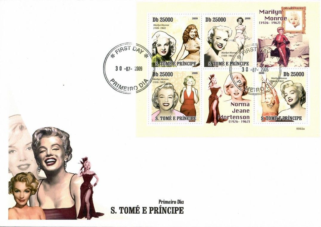 Znaczek Wyspy Św. Tomasza i Książęca 2009 Mi ark 4216-4219 FDC