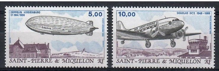 Znaczek Saint Pierre i Miquelon 1988 Mi 559-560 Czyste **