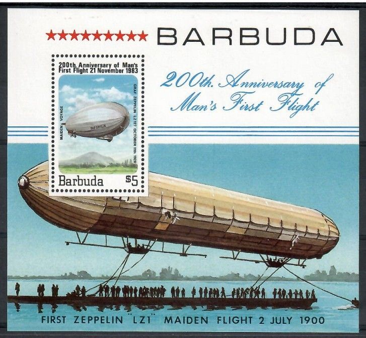 Znaczek Barbuda 1983 Mi bl 75 Czyste **