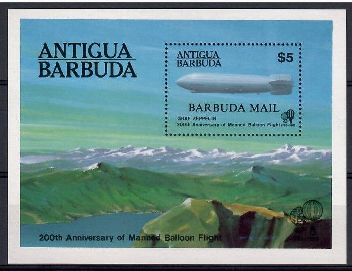 Znaczek Barbuda 1983 Mi bl 77 Czyste **