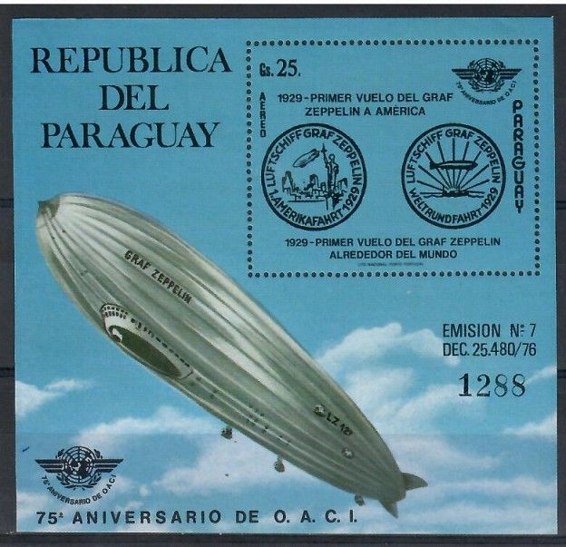 Znaczek Paragwaj 1979 Mi bl 334 Czyste **