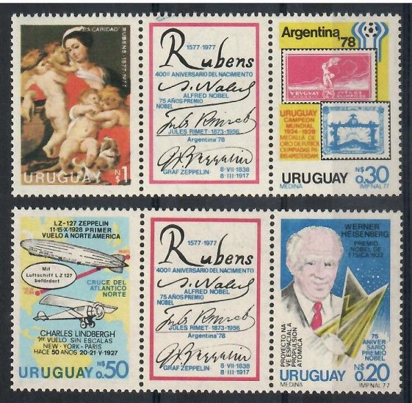 Znaczek Urugwaj 1977 Mi 1453-1456 Czyste **