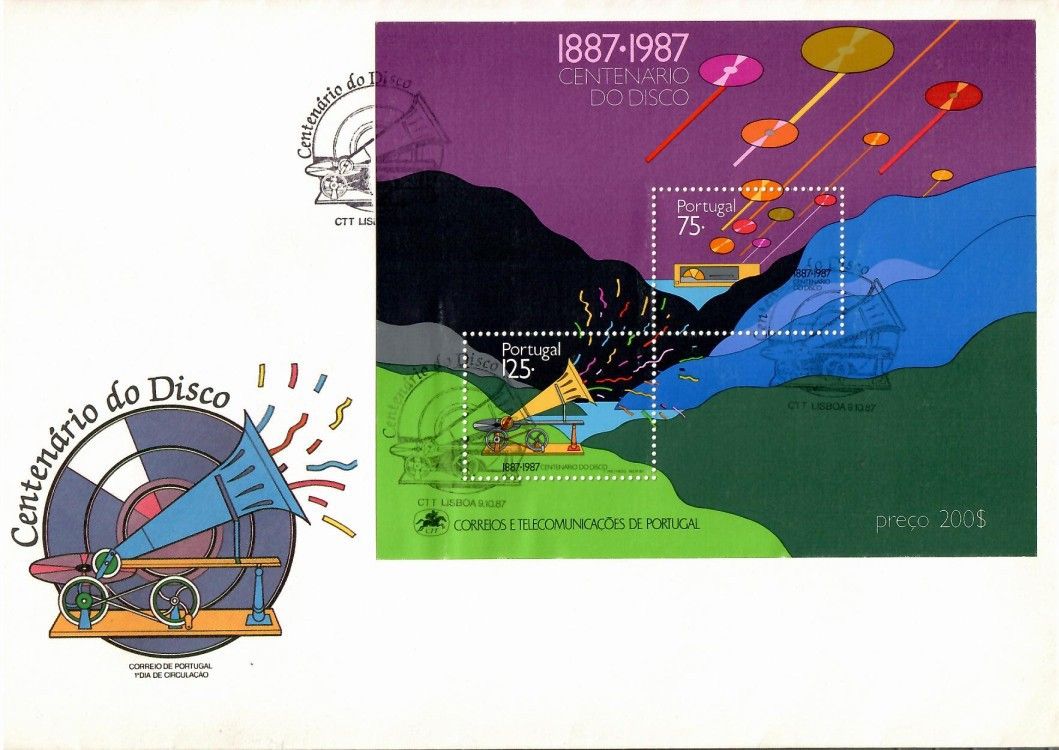 Znaczek Portugalia 1987 Mi bl 55 FDC