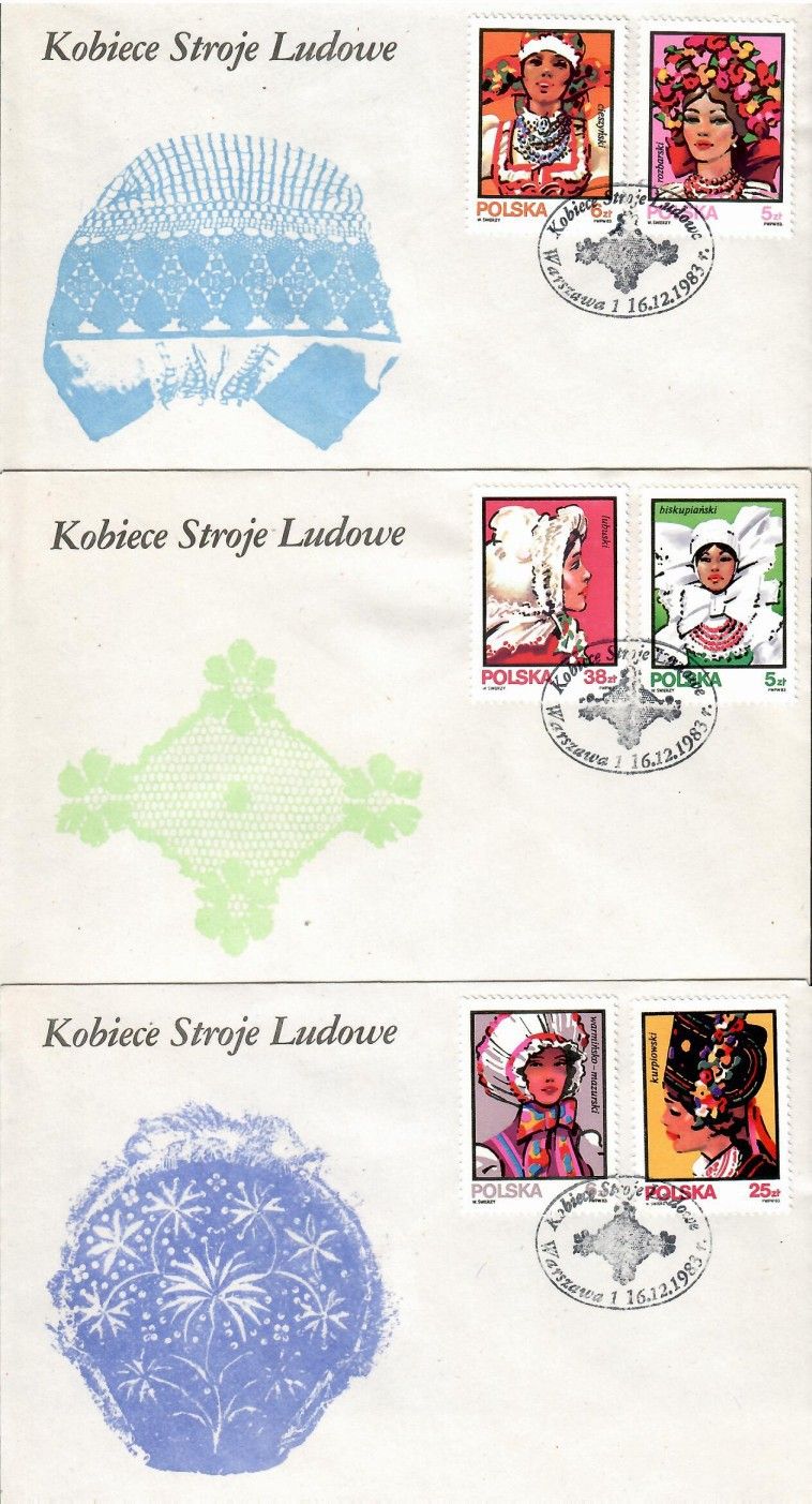 Znaczek Polska 1983 Mi 2891-2896 Fi 2743-2748 FDC