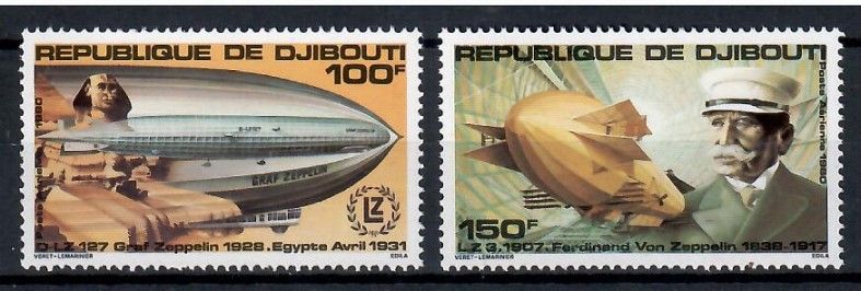 Znaczek Dżibuti 1980 Mi 285-286 Czyste **
