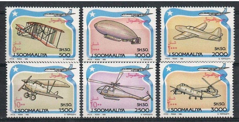 Znaczek Somalia 1993 Mi 485-490 Czyste **
