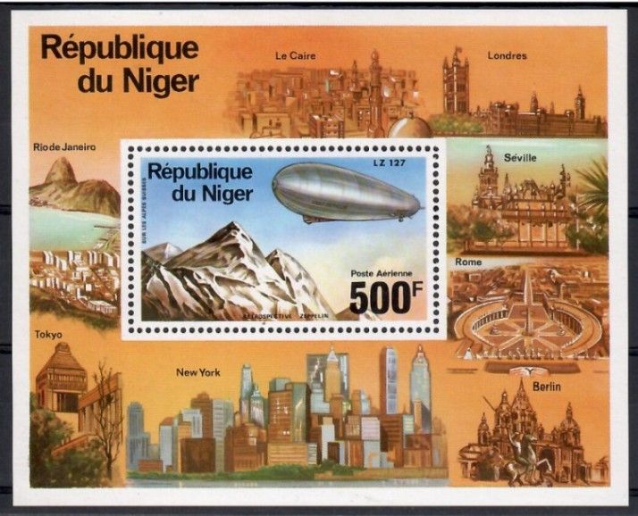 Znaczek Niger 1976 Mi bl 14 Czyste **
