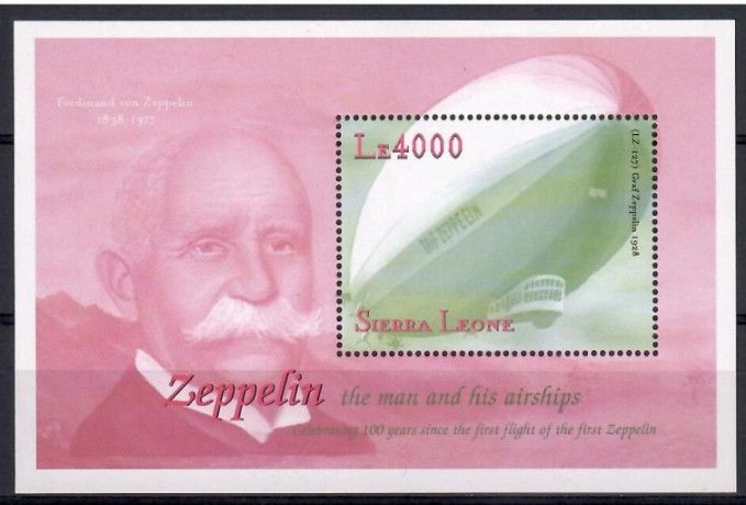 Znaczek Sierra Leone 2000 Mi bl 455 Czyste **
