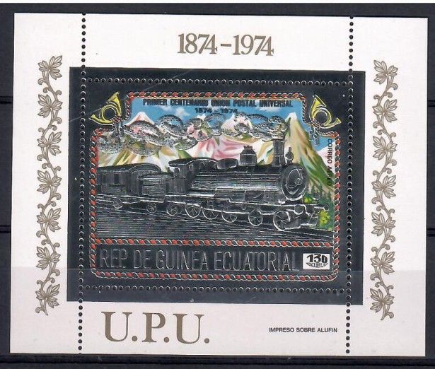 Znaczek Gwinea Równikowa 1974 Mi bl 112 Czyste **