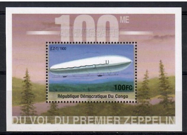 Znaczek Kongo Kinszasa / Zair 2001 Mi bl 107 Czyste **