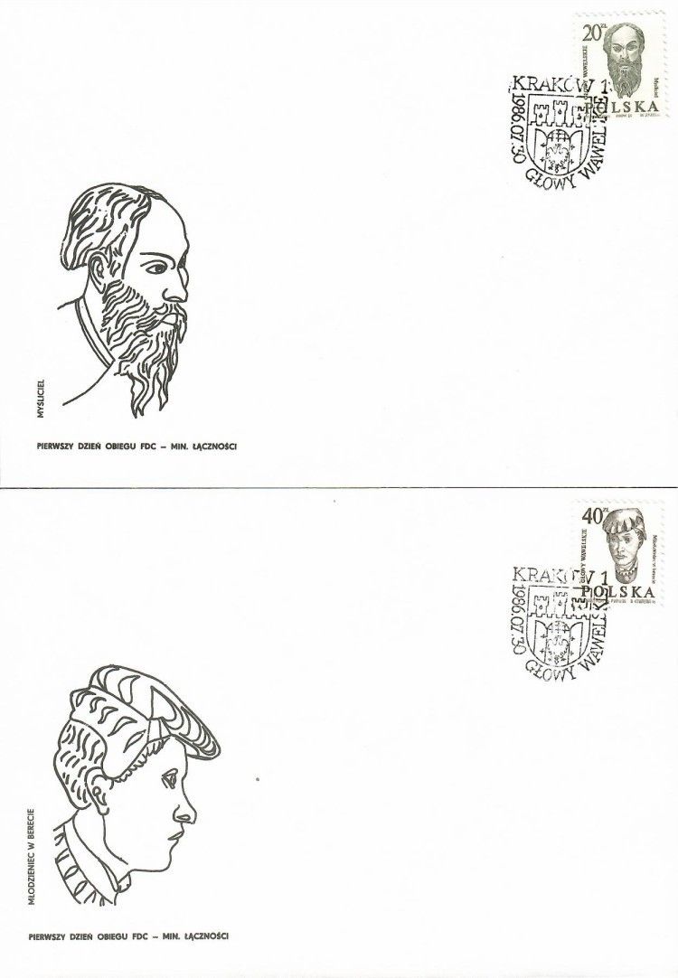 Znaczek Polska 1986 Mi 3036-3037 Fi 2888-2889 FDC