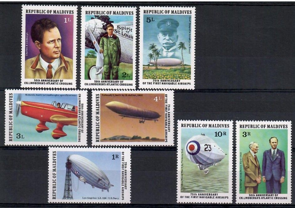 Znaczek Malediwy 1977 Mi 721-728 Czyste **