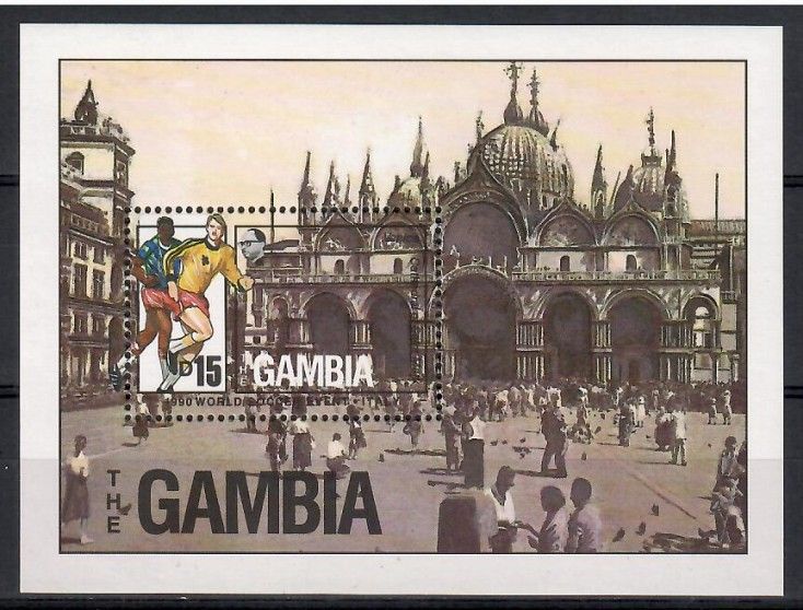 Znaczek Gambia 1989 Mi bl 72 Czyste **
