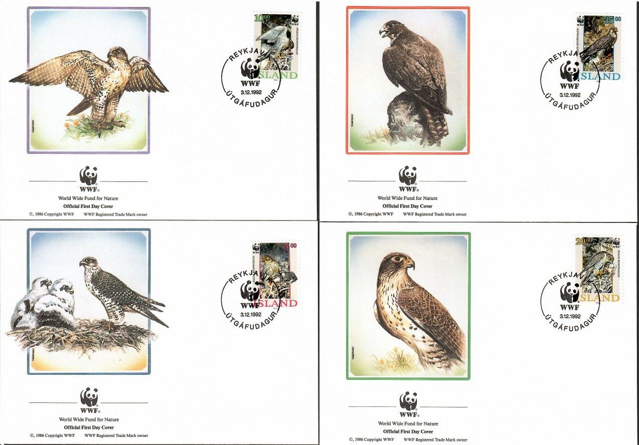 Znaczek Islandia 1992 Mi 776-779 FDC
