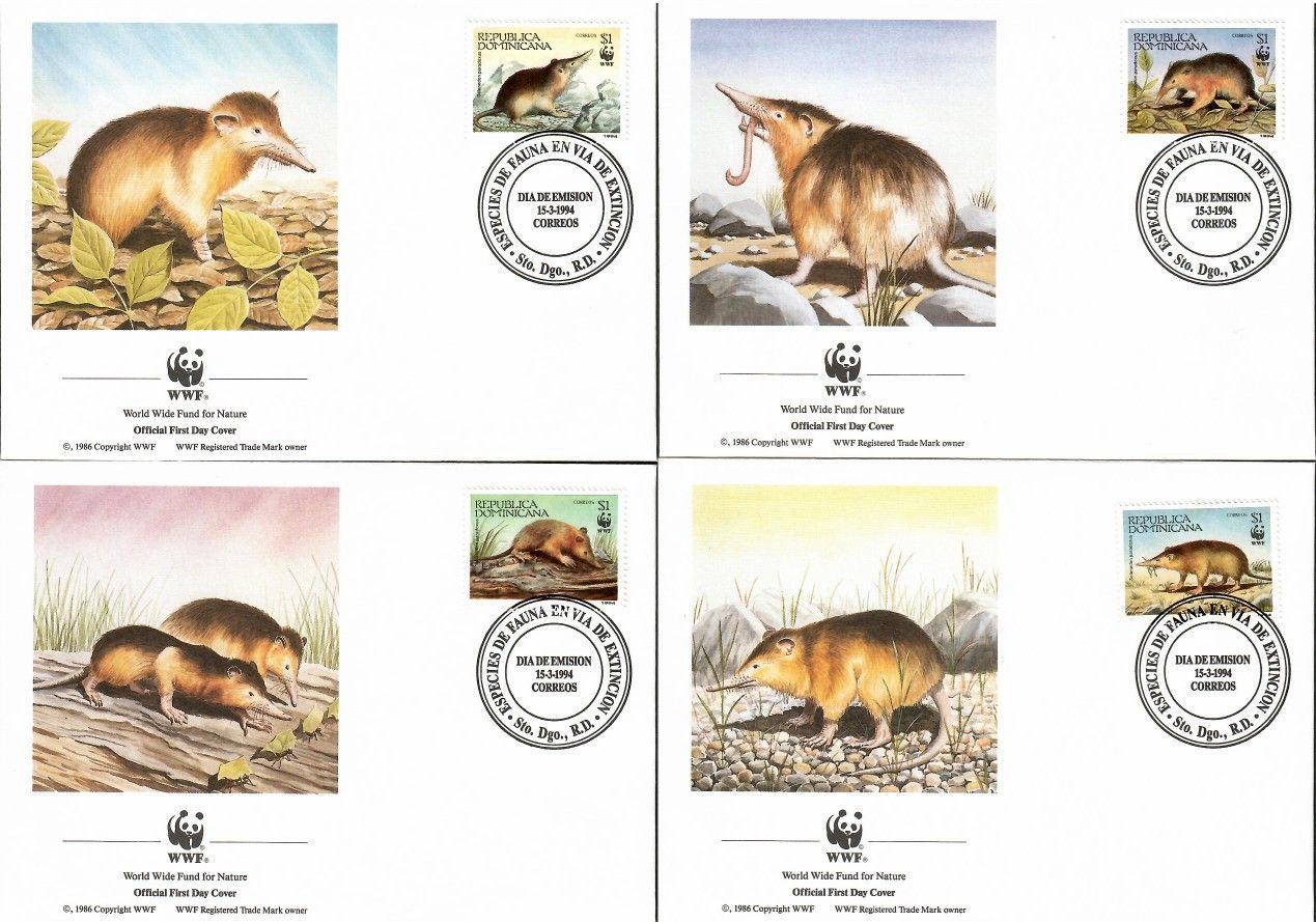 Znaczek Dominikana 1994 Mi 1698-1701 FDC