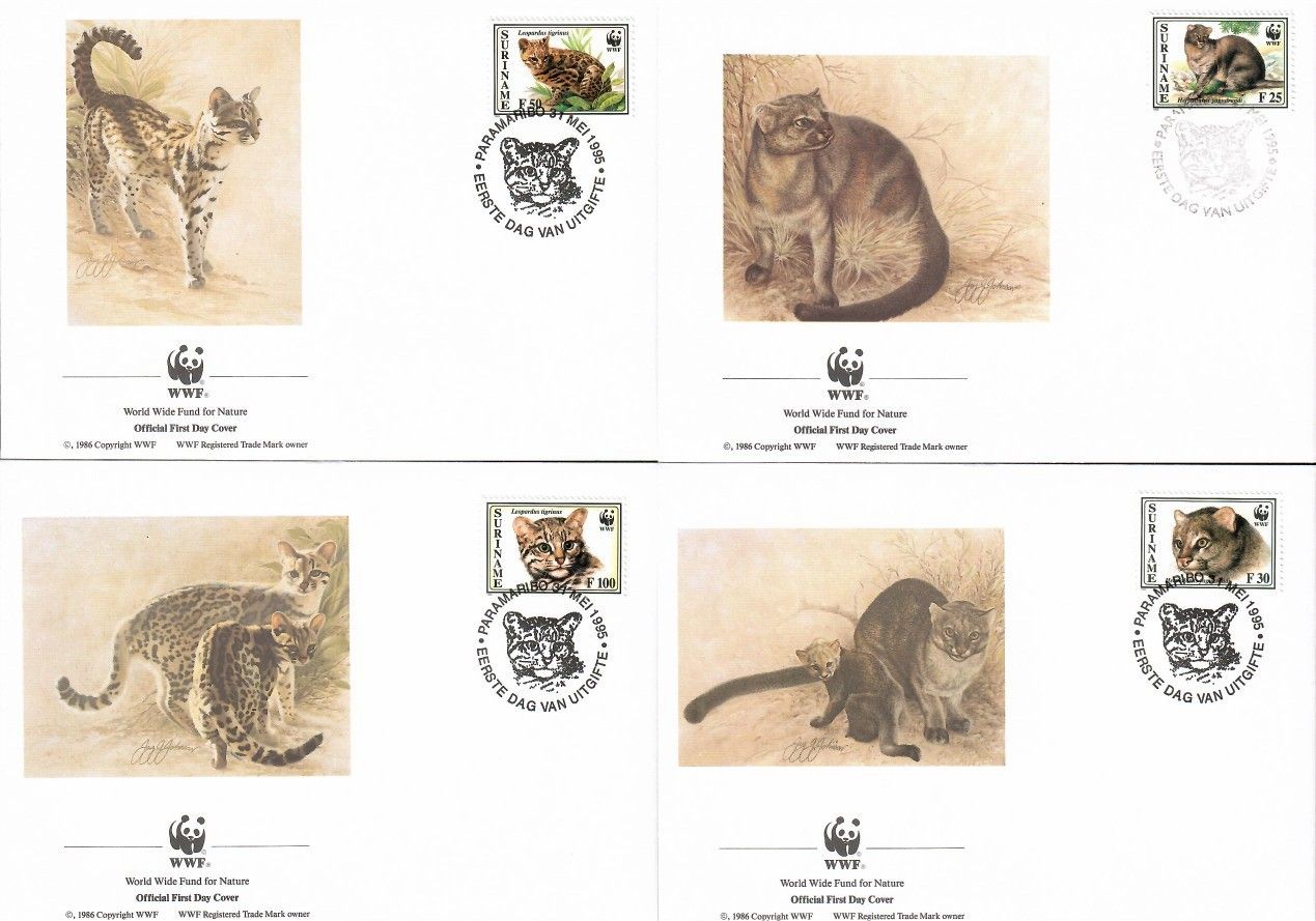 Znaczek Surinam 1995 Mi 1514-1517 FDC