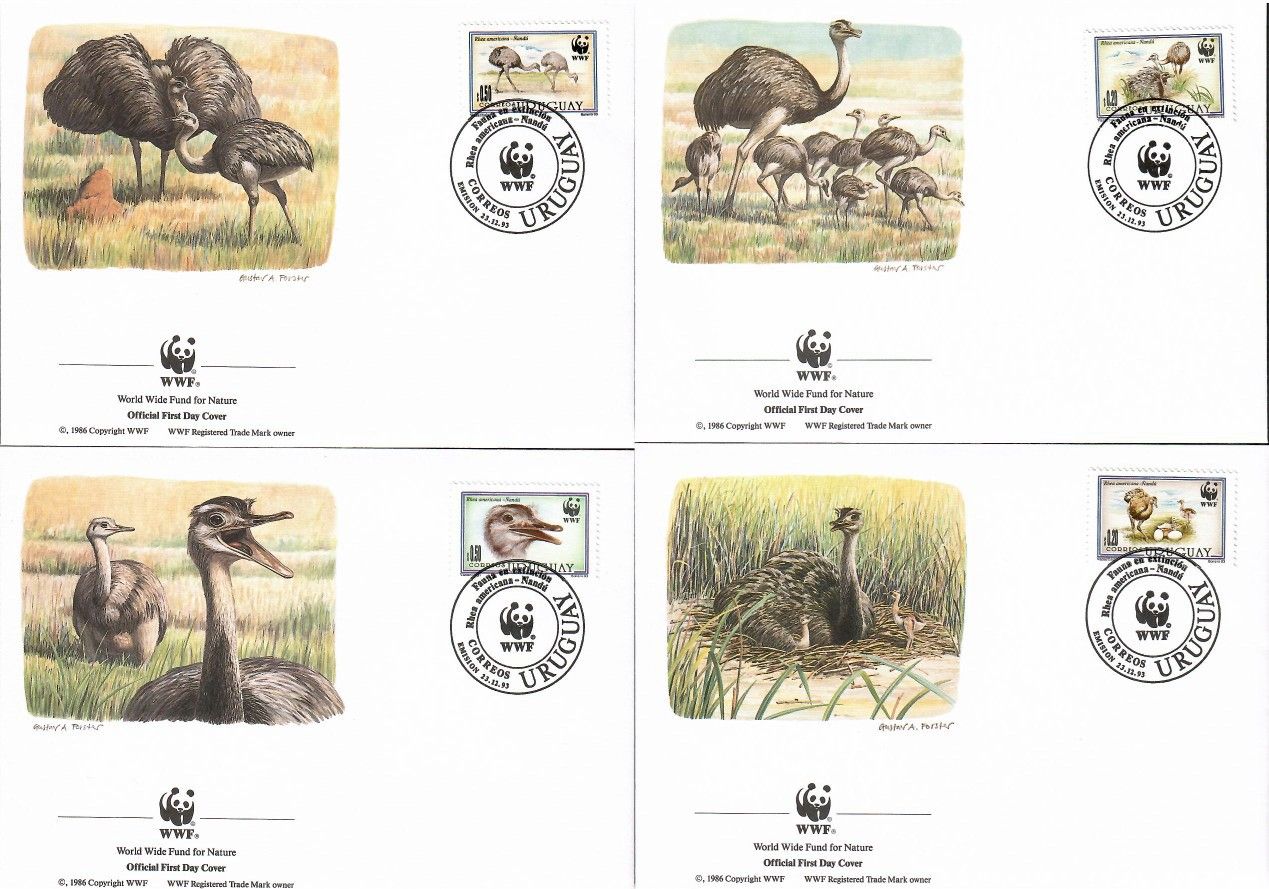 Znaczek Urugwaj 1993 Mi 2021-2024 FDC