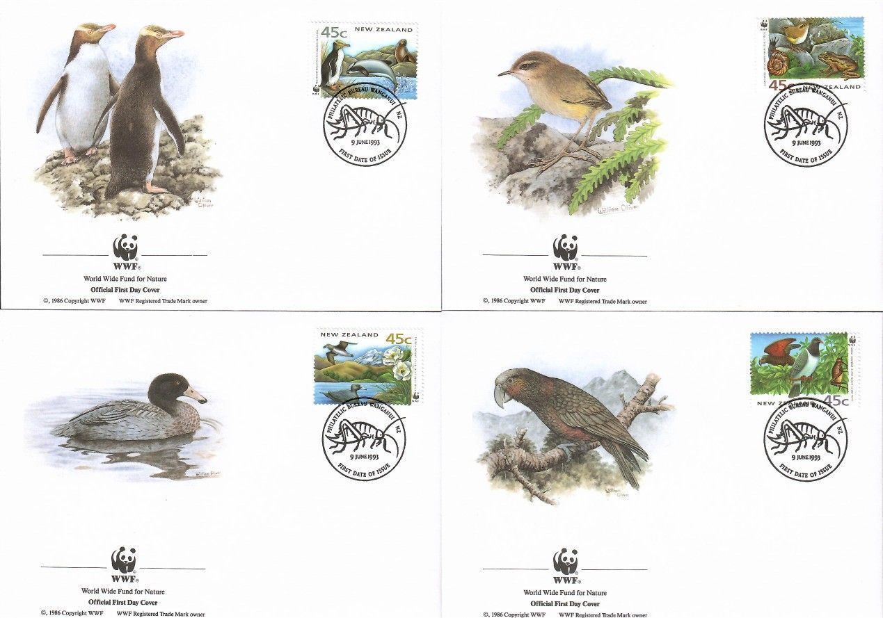 Znaczek Nowa Zelandia 1993 Mi 1290-1293 FDC