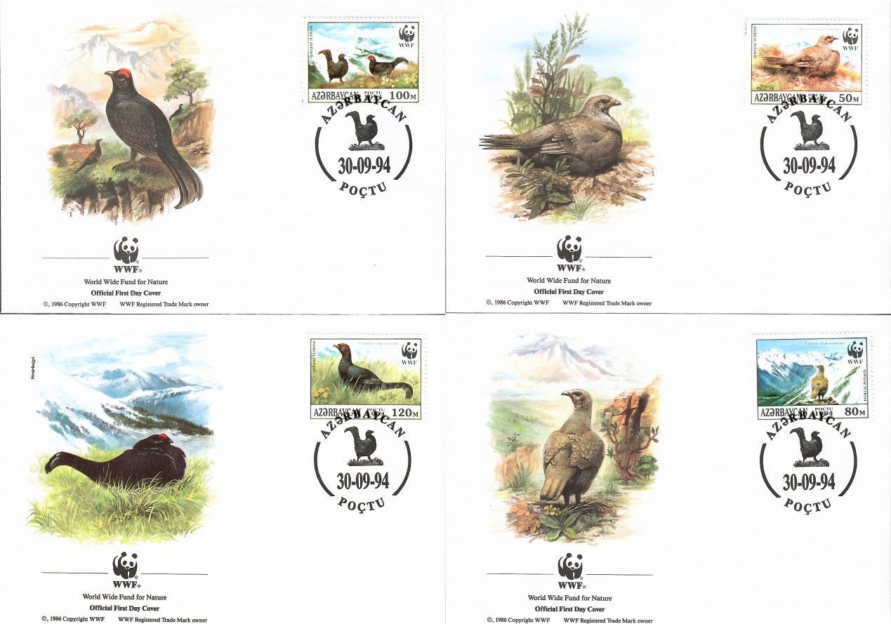 Znaczek Azerbejdżan 1994 Mi 161-164 FDC