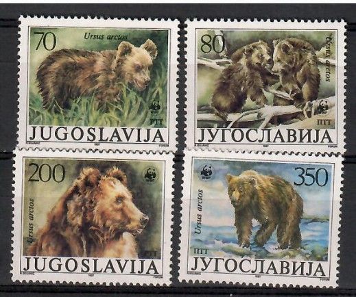 Znaczek Jugosławia 1988 Mi 2260-2263 Czyste **
