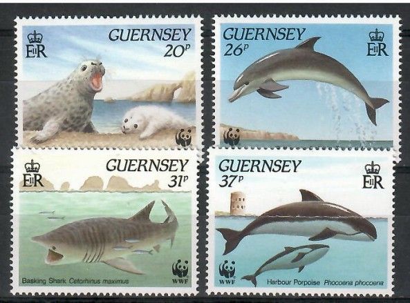 Znaczek Guernsey 1990 Mi 497-500 Czyste **
