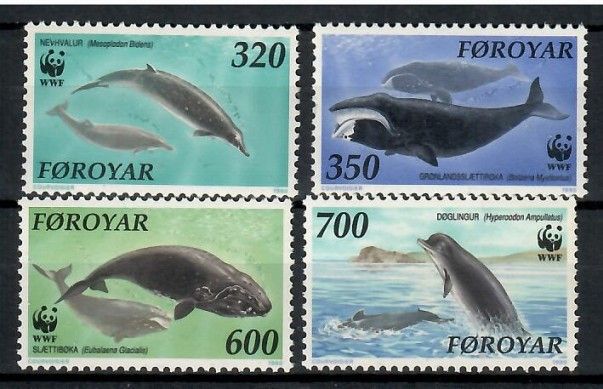 Znaczek Wyspy Owcze 1990 Mi 203-206 Czyste **
