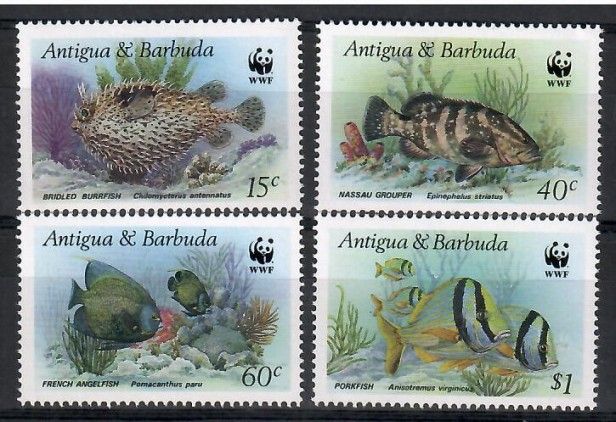 Znaczek Antigua i Barbuda 1987 Mi 1010-1013 Czyste **