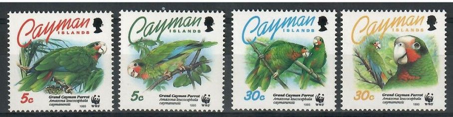 Znaczek Kajmany 1993 Mi 690-693 Czyste **