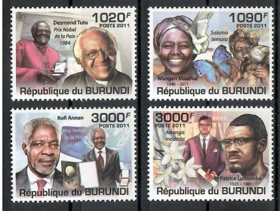 Znaczek Burundi 2011 Mi 2242-2245 Czyste **
