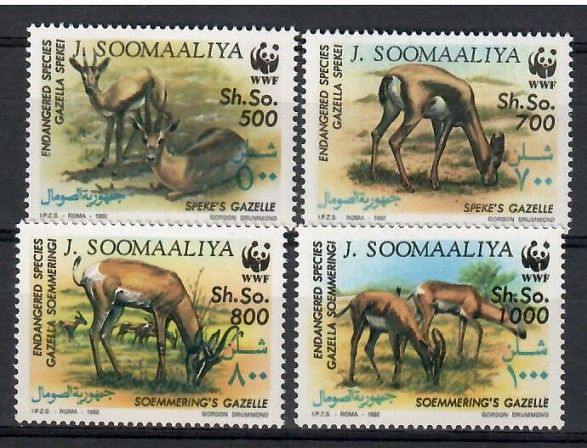 Znaczek Somalia 1992 Mi 436-439 Czyste **