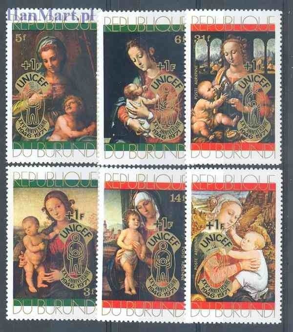 Znaczek Burundi 1971 Mi 804-809 Czyste **