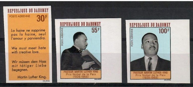 Znaczek Dahomej 1968 Mi 346-348B Czyste **