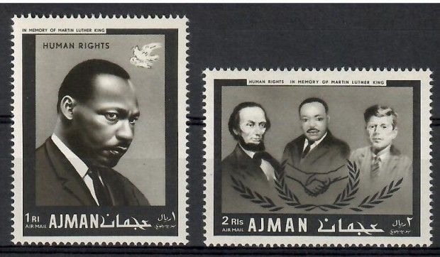 Znaczek Ajman / Adżman 1968 Mi 289+294 Czyste **
