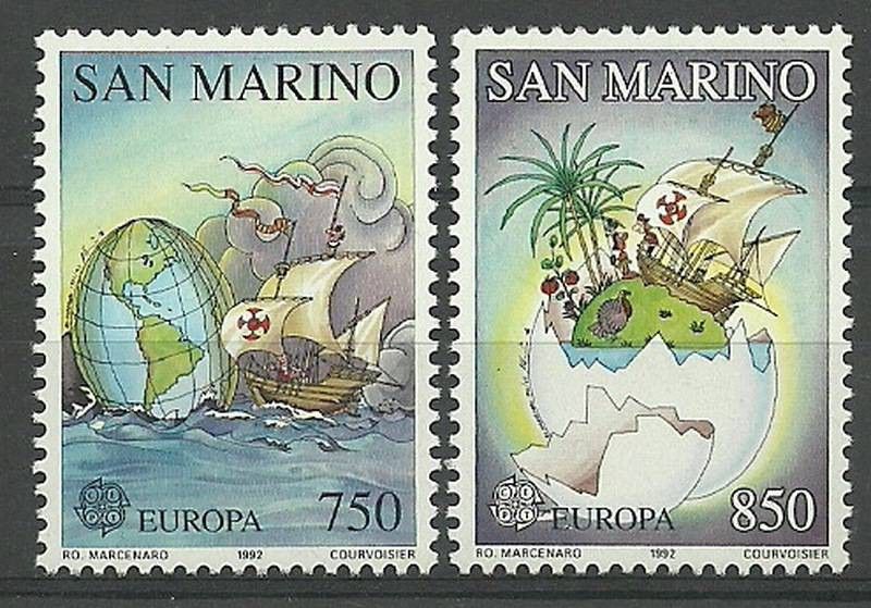 Znaczek San Marino 1992 Mi 1508-1509 Czyste **