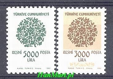Znaczek Turcja 1992 Mi die 194-195 Czyste **